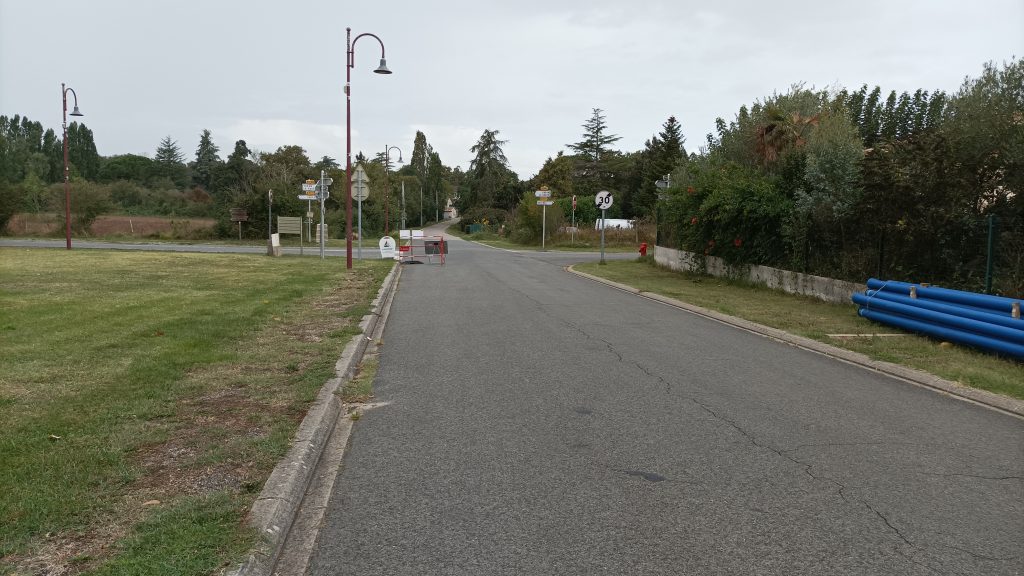 Travaux carrefour Blésignac / Targon sur D140