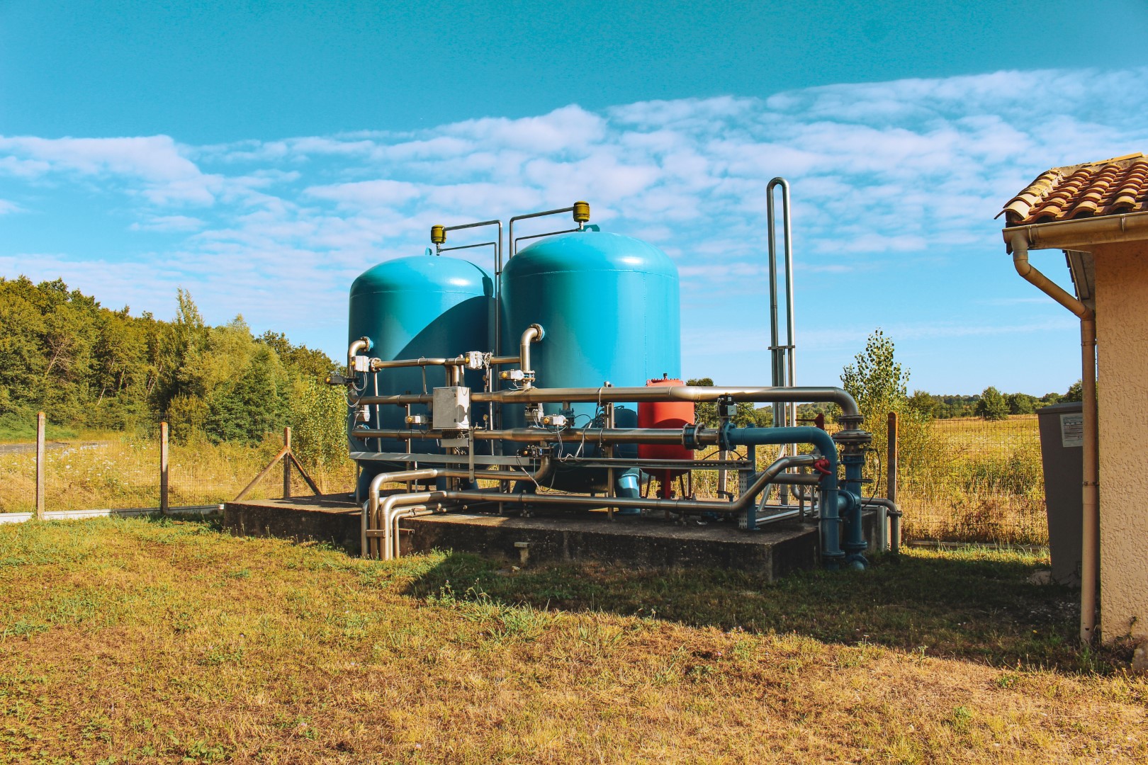 Unité de déferrisation forage située à la Sauve, entretenue par le SIAEPA de Targon