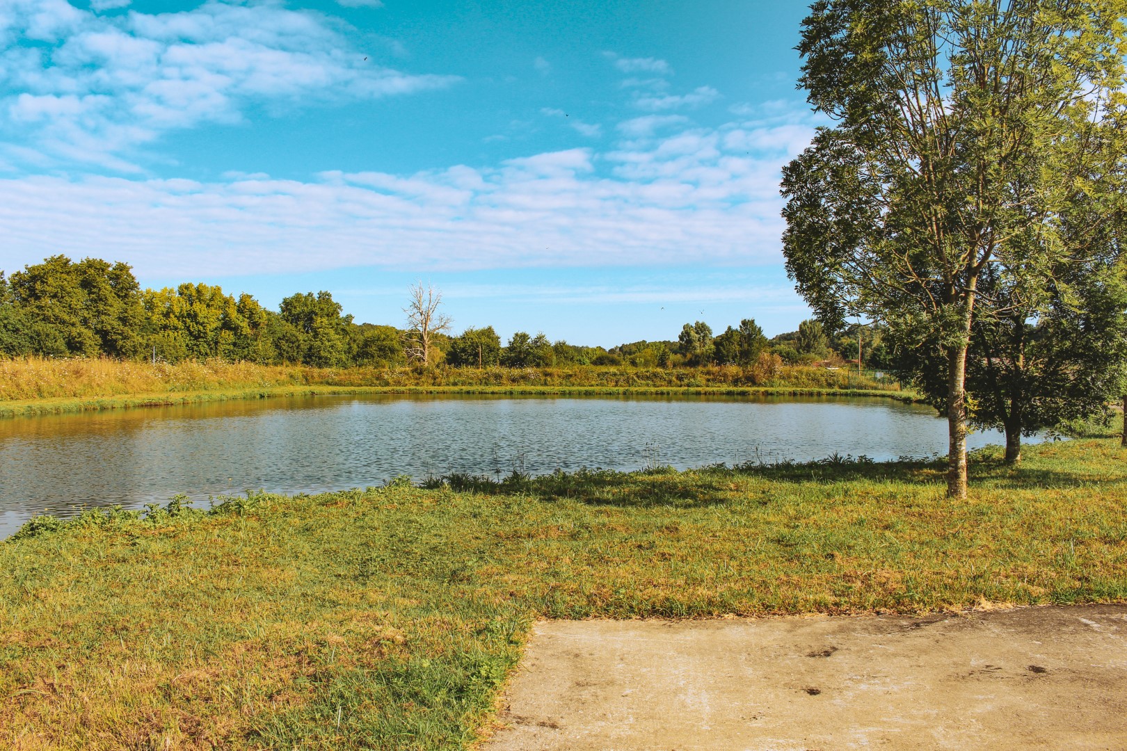 Lagune de la step située à La Sauve, entretenue par le SIAEPA de Targon